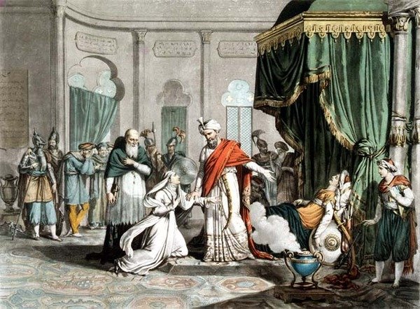 Matilde chiede a Saladino il corpo di Malek-Adhel
