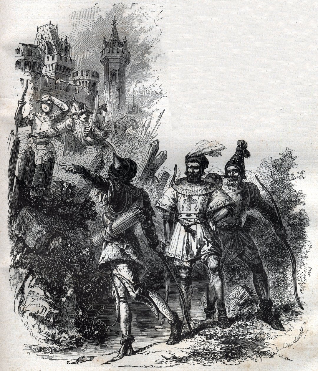 Mercenari e banditi di Papa Clemente VI (Pierre Roger) da French School