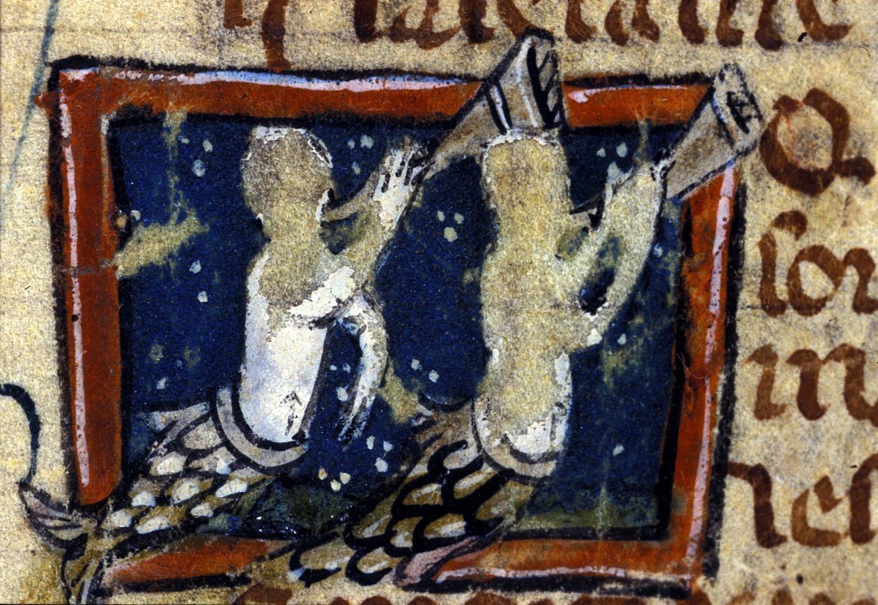Sirene rappresentate in un bestiario francese del XIV secolo. Milano, Biblioteca Trivulziana da French School