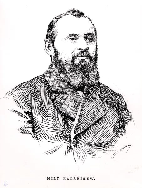 Mily Alekseyevich Balakirev (1837-1910), illustrazione da 