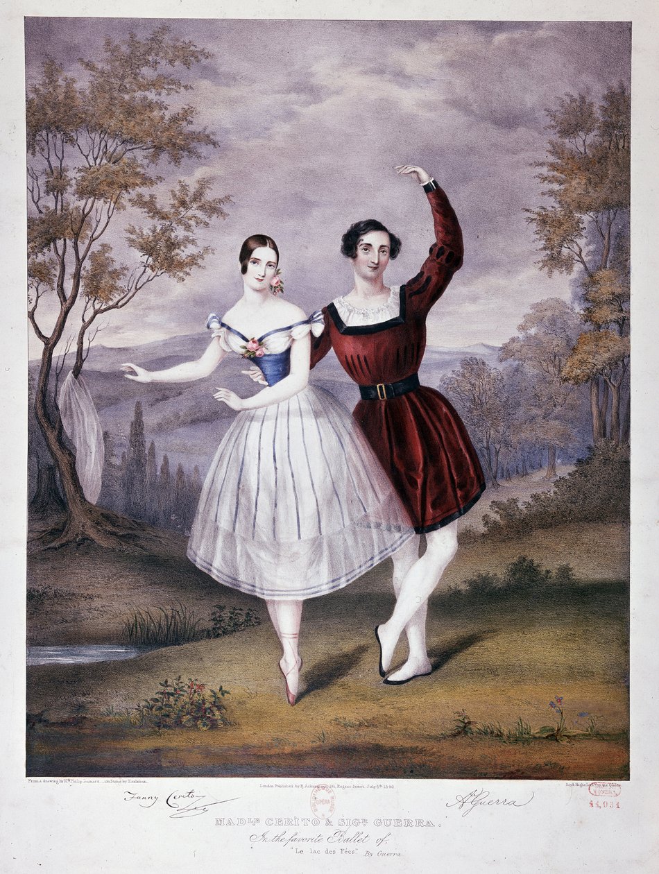 Miss Guerra e M. Guerra in "Il lago delle fate", balletto all