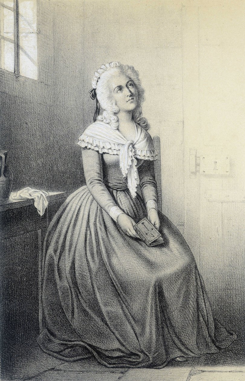 Mme Elisabeth in "Galerie historique de la Revolution francaise" di Albert Maurin da French School