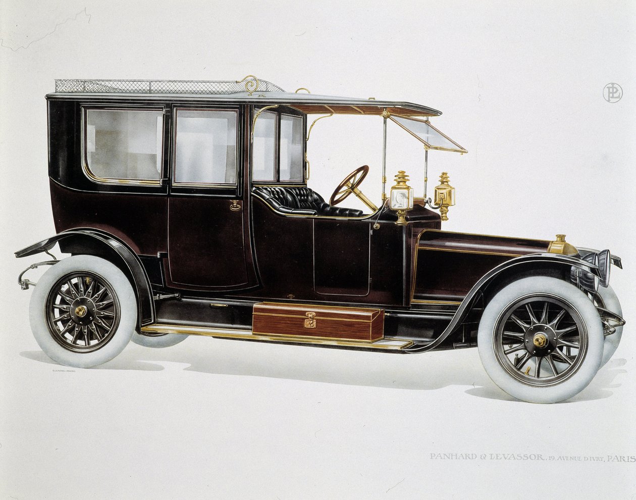 Modello Limousine - in "Gli Stabilimenti Panhard et Levassor" da French School