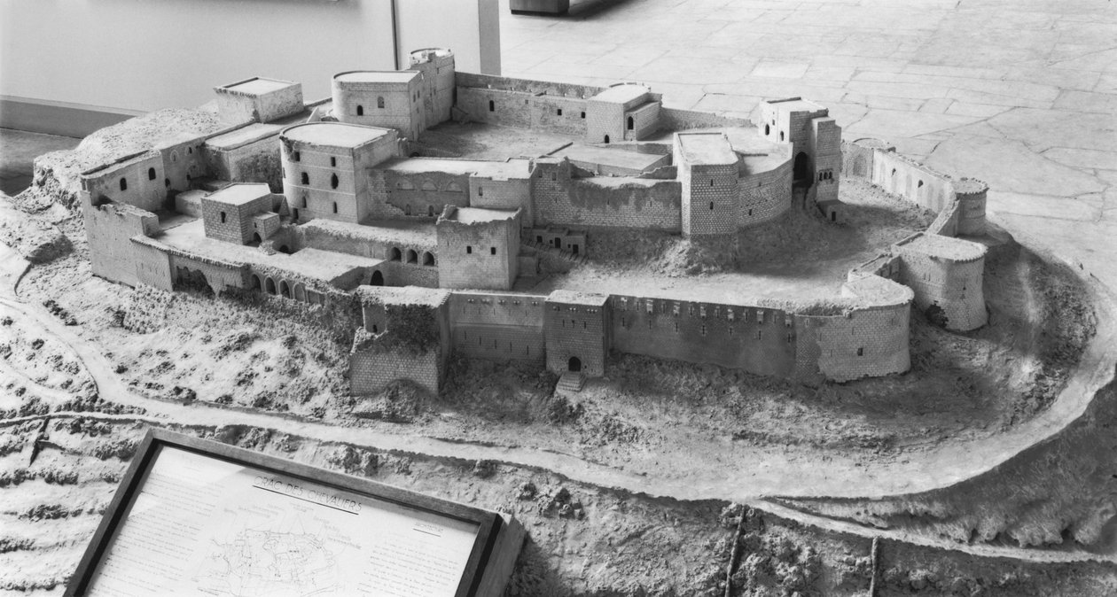 Modello del Krak des Chevaliers, modello da French School