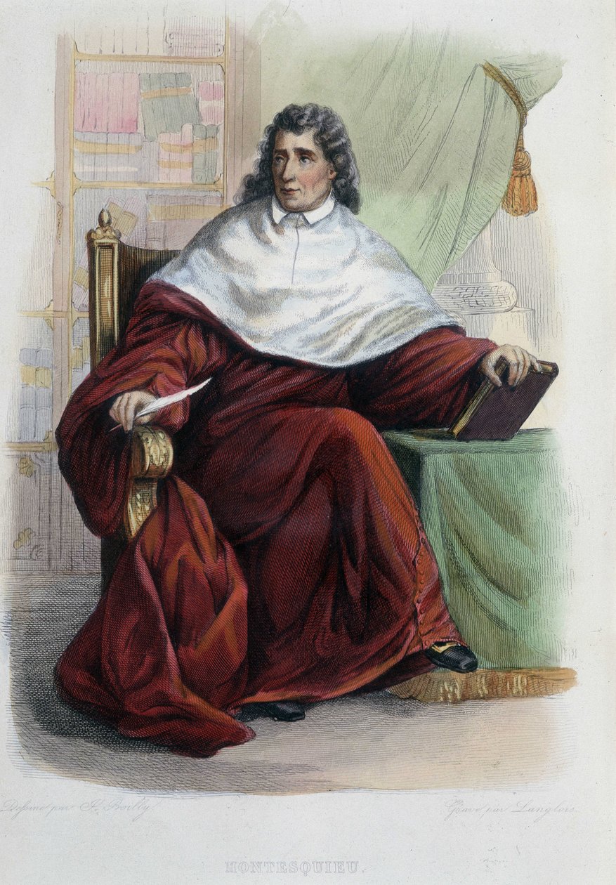 Montesquieu - in Ed. Mennechet, "Le Plutarque francais" da French School