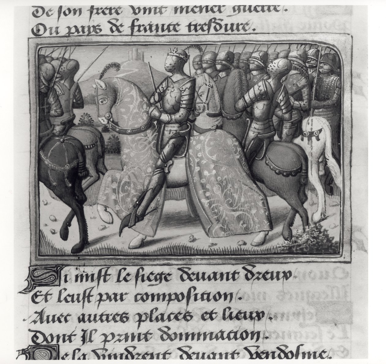 Ms.Fr.5054 fol.26 r Carlo VII e Giovanna d