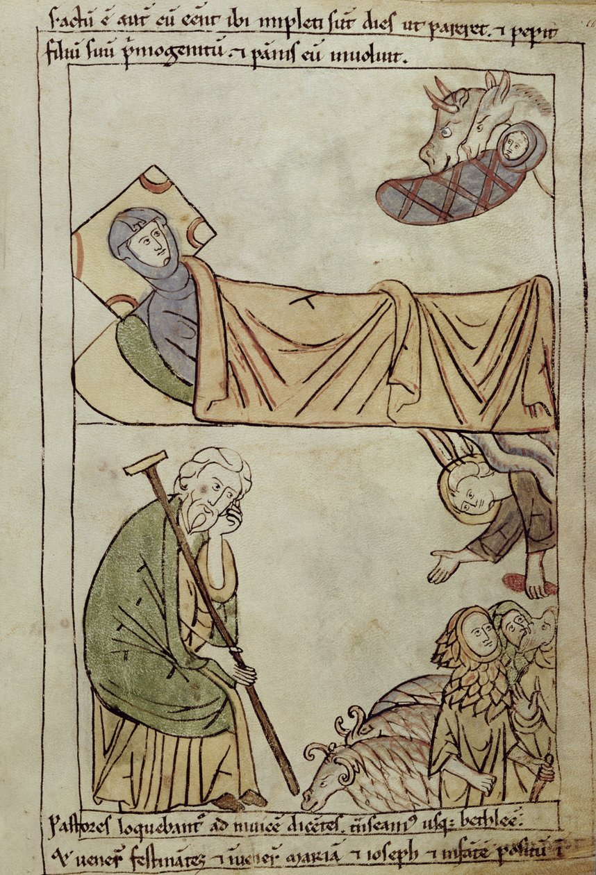 Ms 108 fol.168 La Natività, da una Bibbia da French School