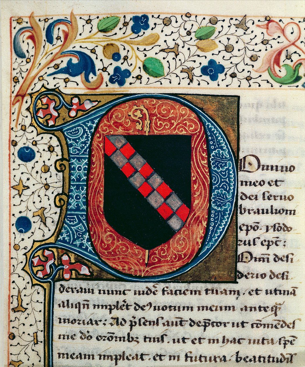 Ms 167 fol.69 Iniziale istoriata 