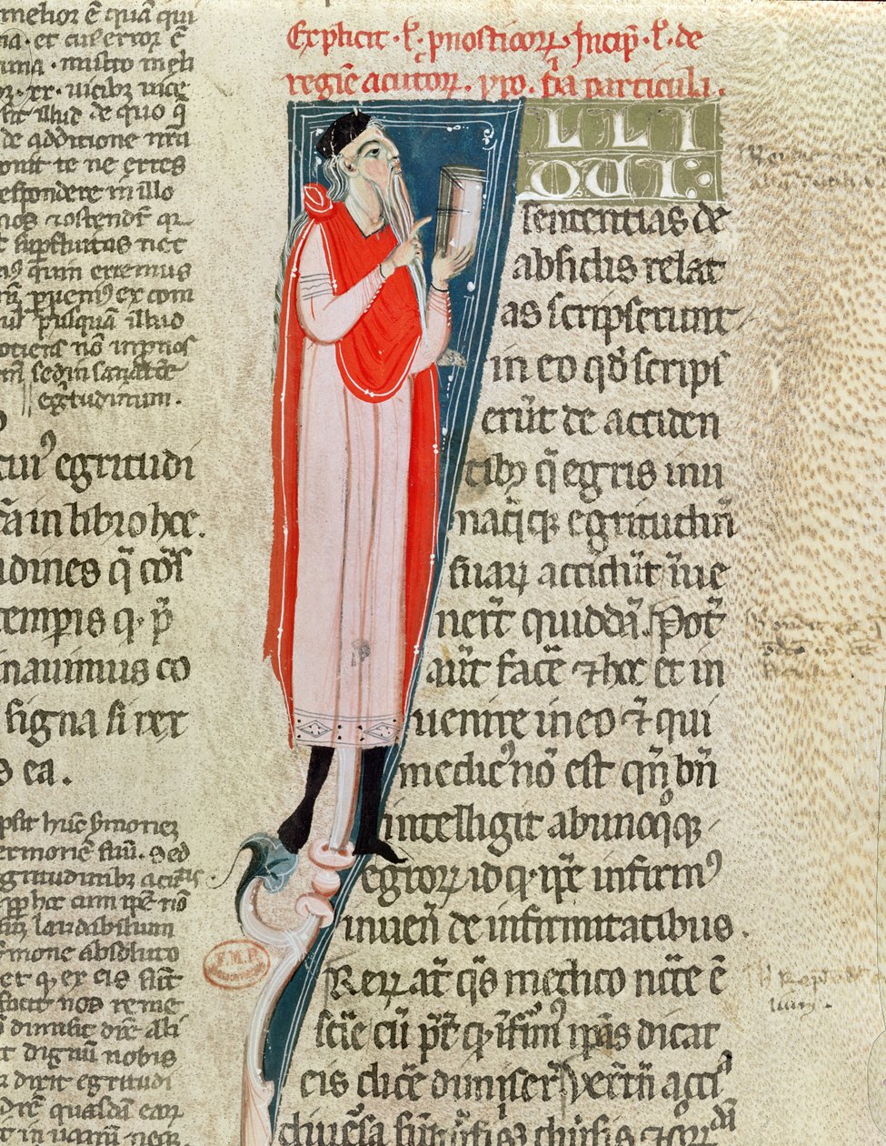 Un medico che insegna, dagli Aforismi di Ippocrate (c.460-c.377 a.C.) con un commento di Claudio Galeno (c.130-c.201) da French School