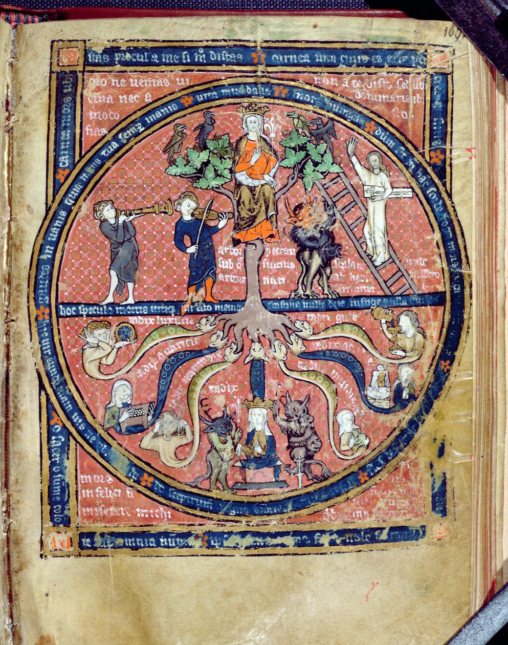 Albero Allegorico, da De Philosophia Mundi di Guillaume de Conches (1100-54) 1276-77 da French School