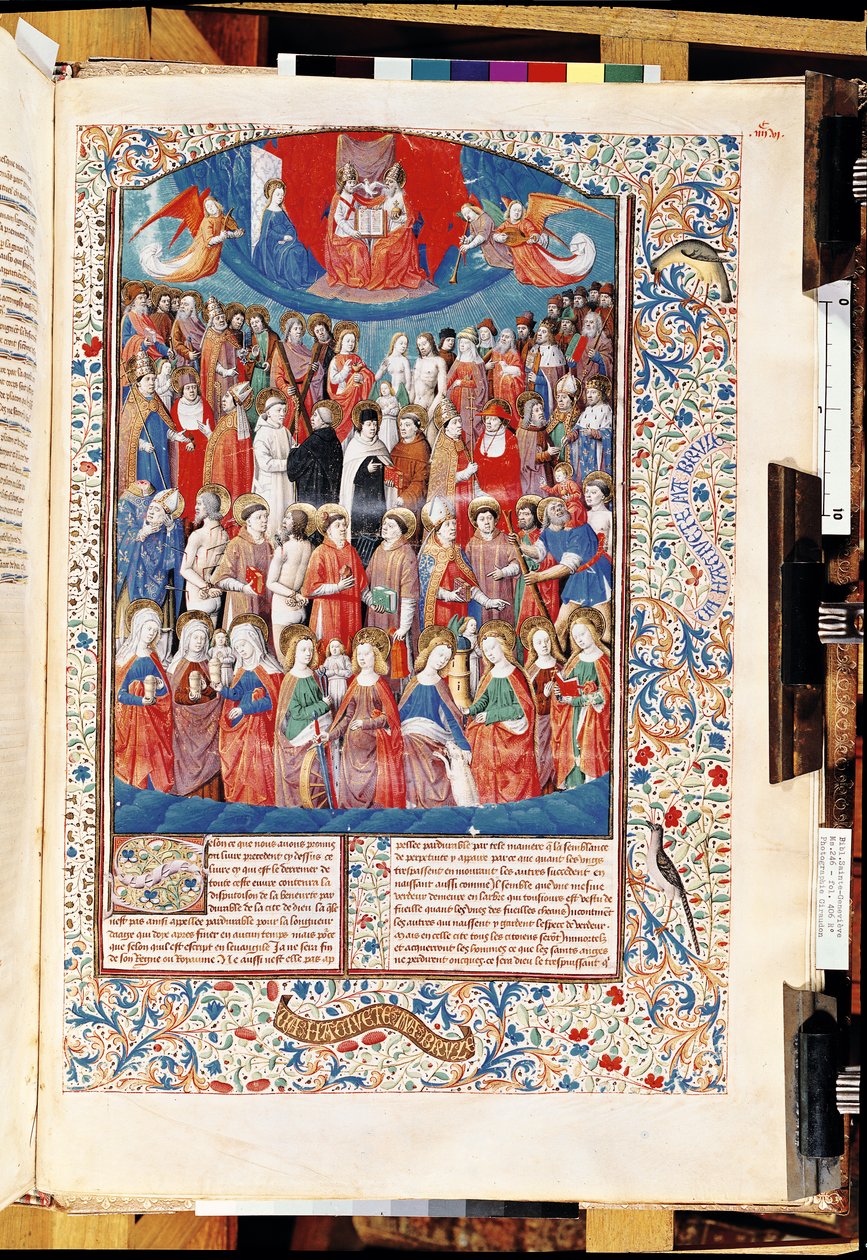 Ms 246 f.406r Paradiso, da De Civitate Dei di Sant