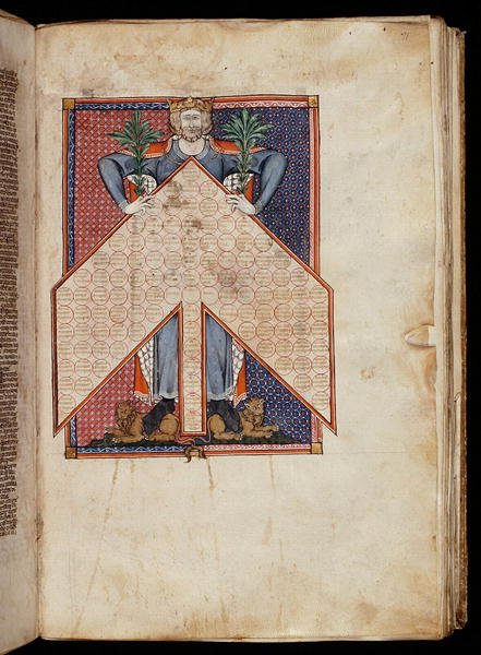 Ms. 262, f.71r: Albero della Consanguineità dal Decretum di Graziano, c.1300 da French School