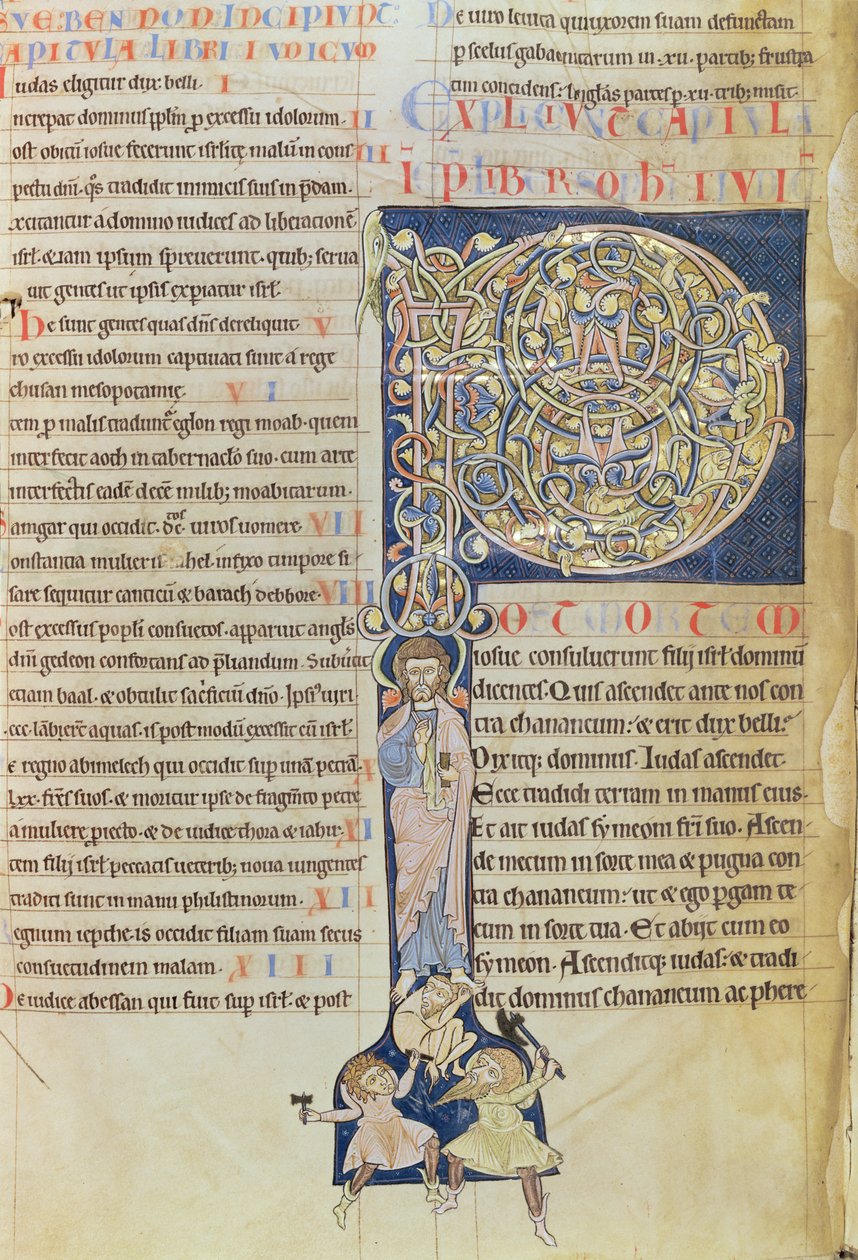 Ms 2 fol.3v t.1 Iniziale istoriata 