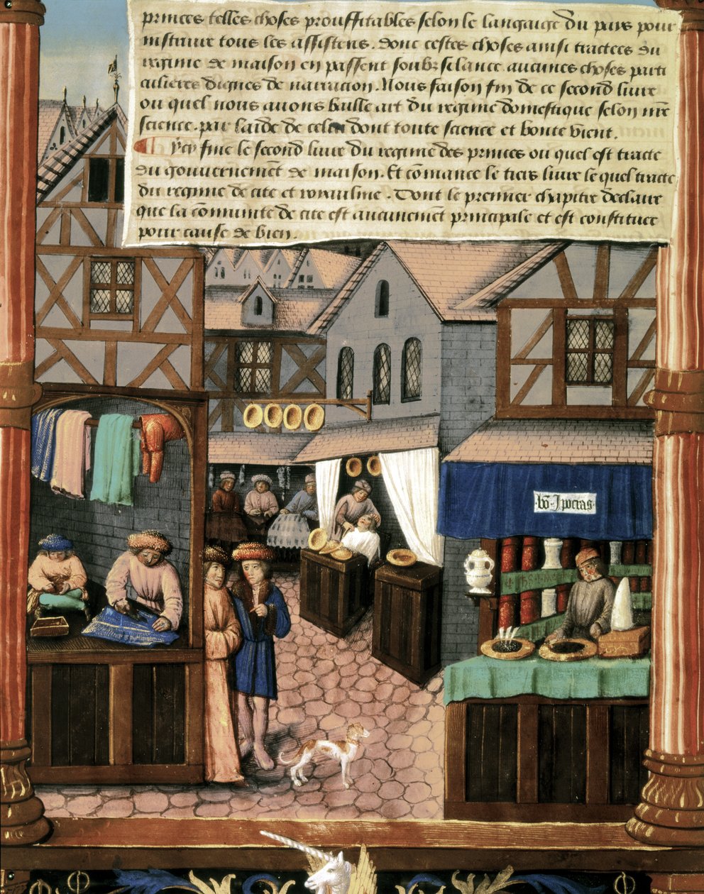 Ms 5062 fol.149v, pagina da "Libro del Governo dei Principi" da French School