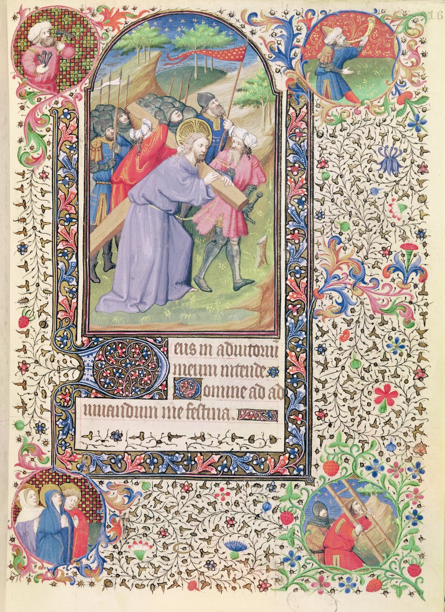 Ms 547 fol.16 Stazioni della Croce, da un Libro d