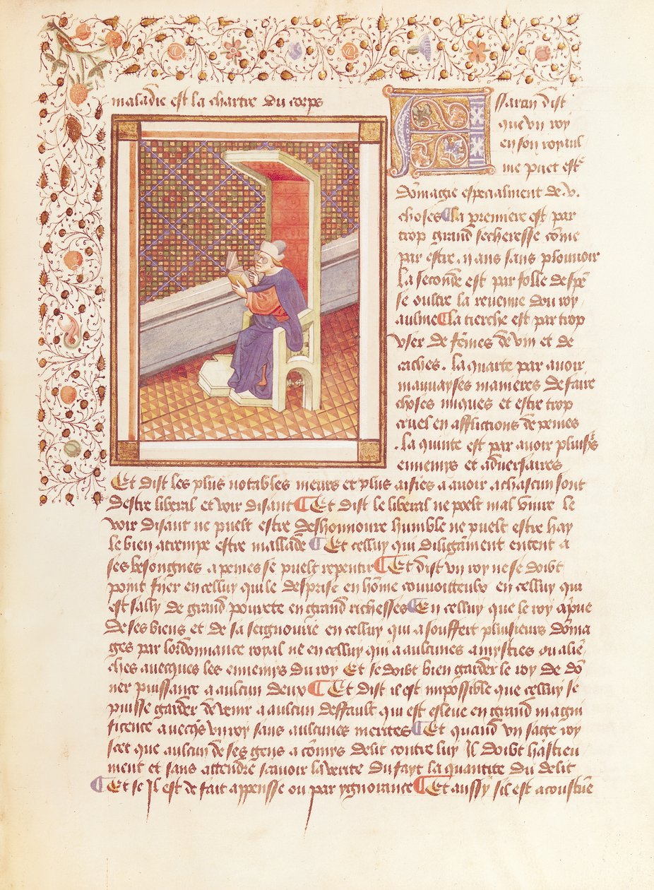 Ms 614 Pagina da Les Dits Moraux des Philosophes da French School