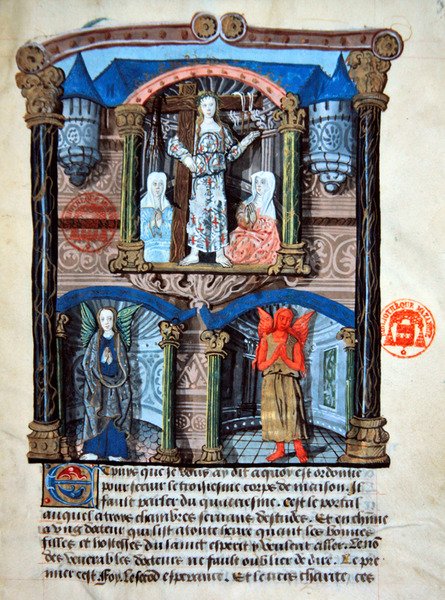 La porta del castello, illustrazione da un trattato spirituale per l