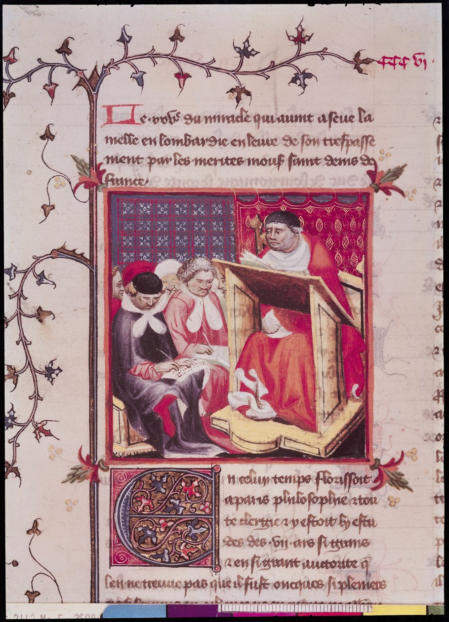 Ms Fr 2608 Fol.295v Un professore all
