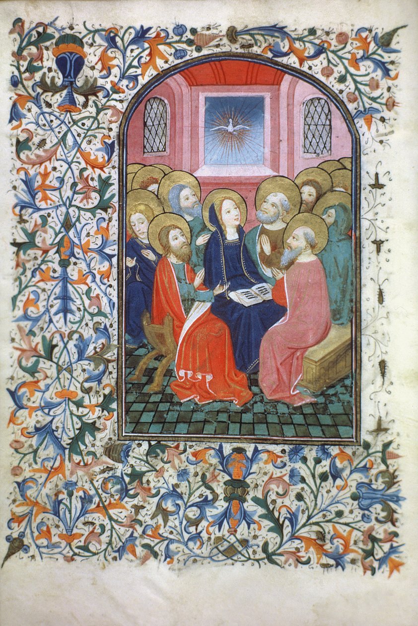 Ms Gen 288 f.23v Pentecoste, c.1460 da French School