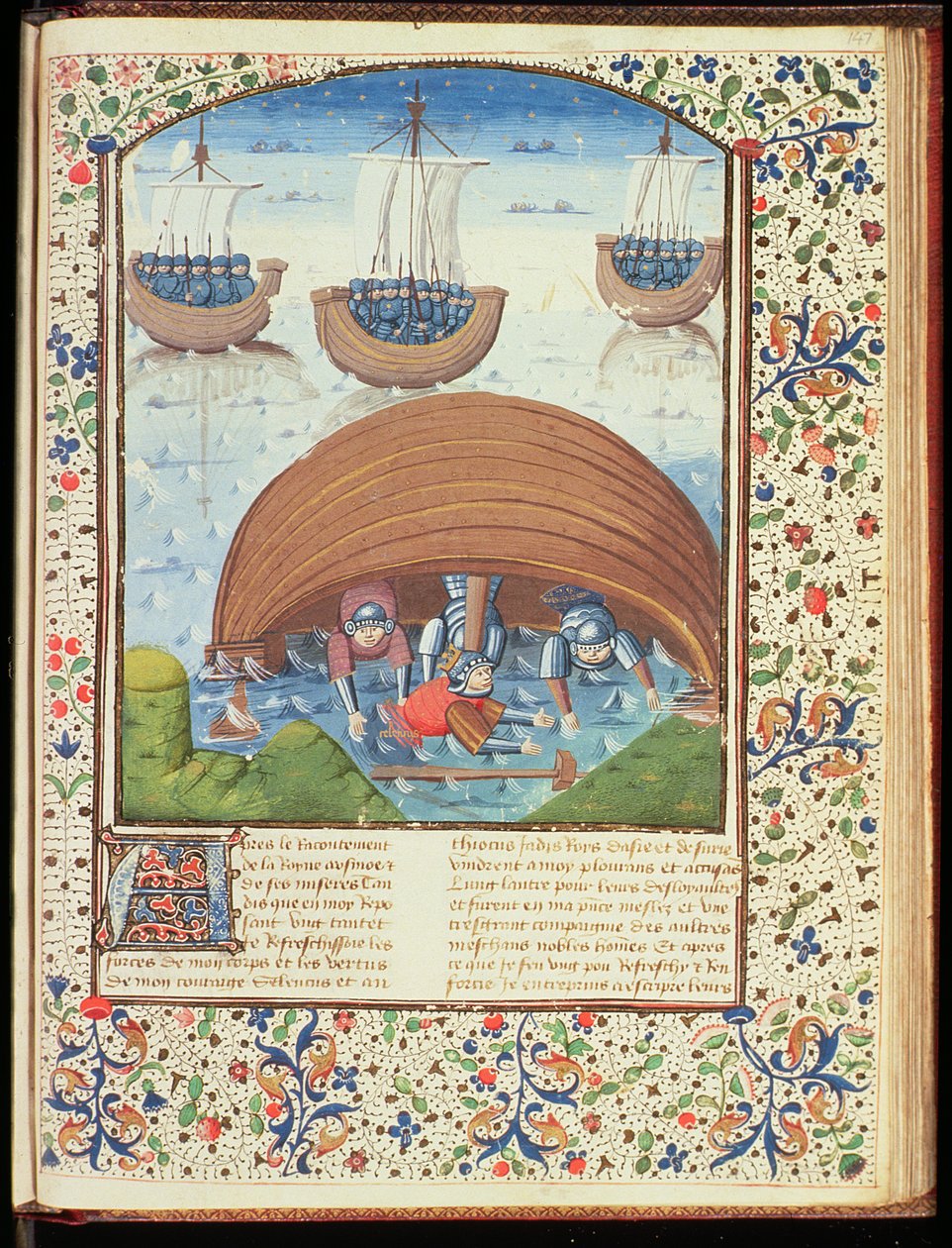 Destino di Seleuco, da La caduta dei principi, di Giovanni Boccaccio (1313-75) 1467 da French School