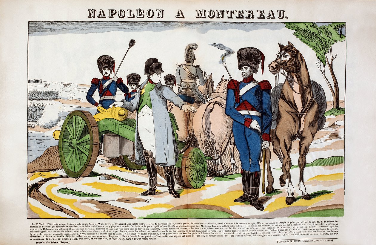 Napoleone a Montereau 28 febbraio da French School