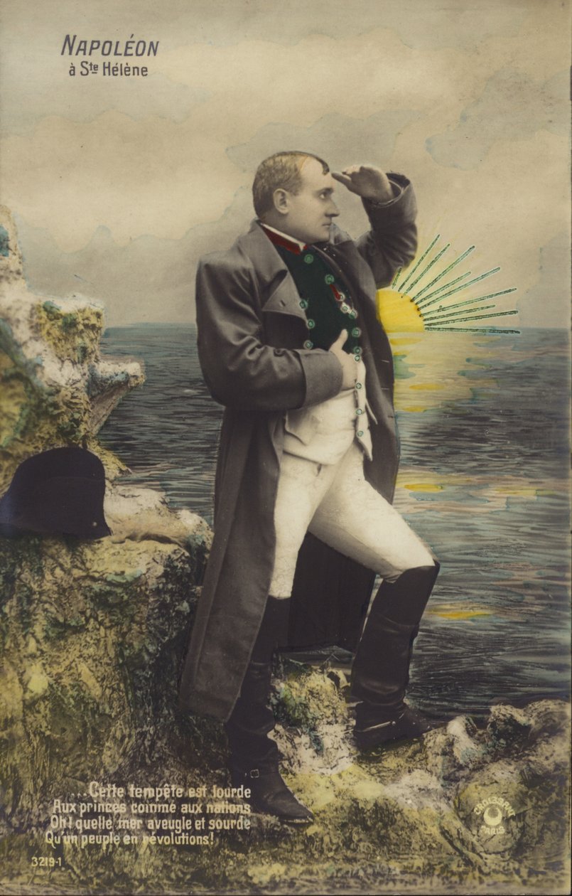 Napoleone Bonaparte (litografia a colori) da French School