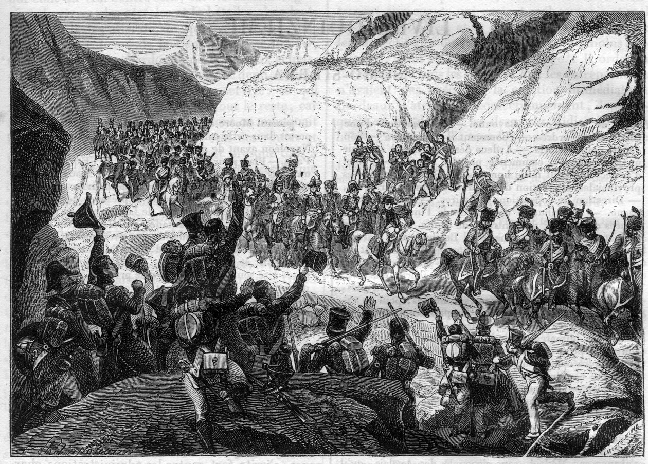 Guerre napoleoniche/Inizio della campagna spagnola, 5 novembre 1808 - Entrata di Napoleone in Spagna alla testa delle sue truppe - in "Histoire de l