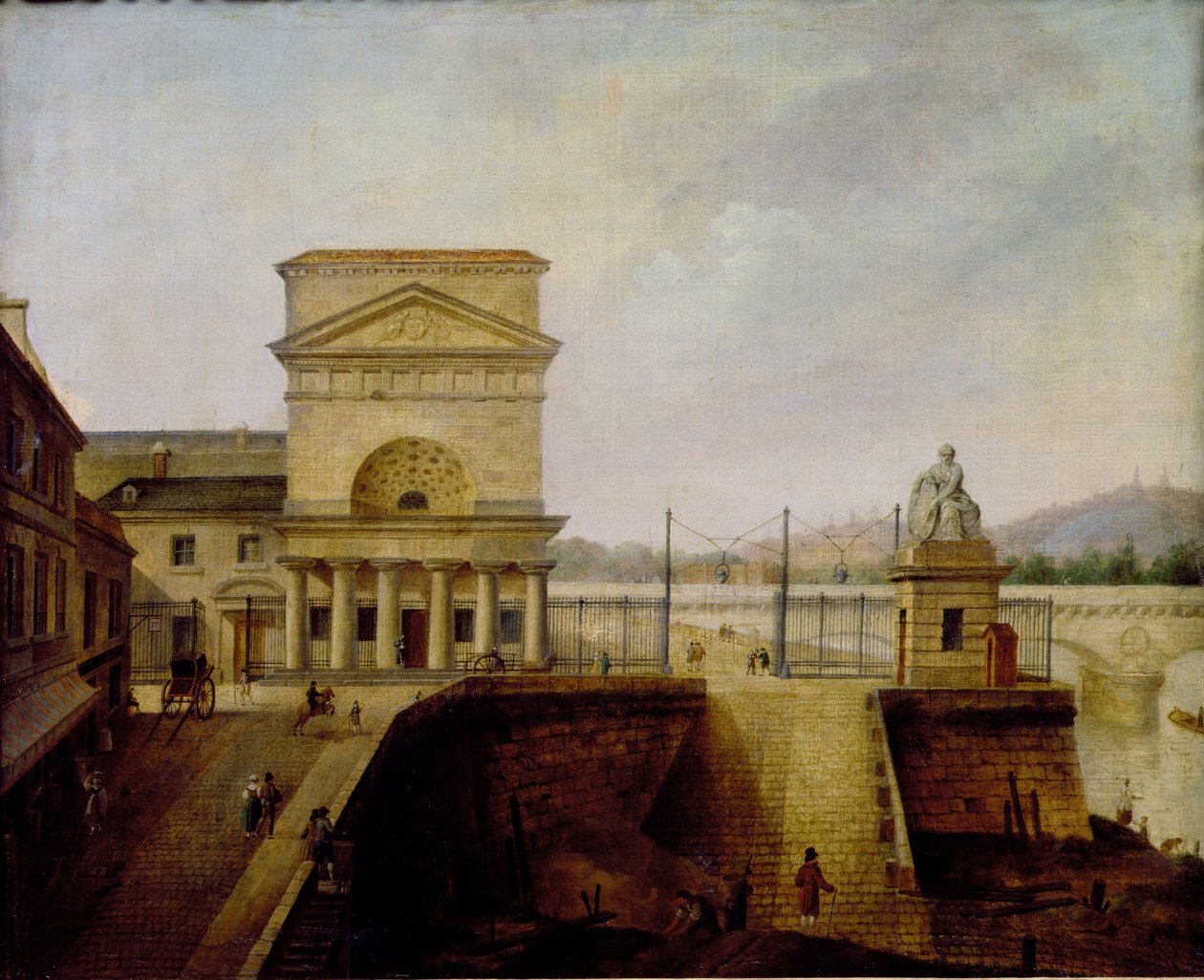 Barriera di Normandia, vicino al Ponte Iena, prima del 1860 da French School