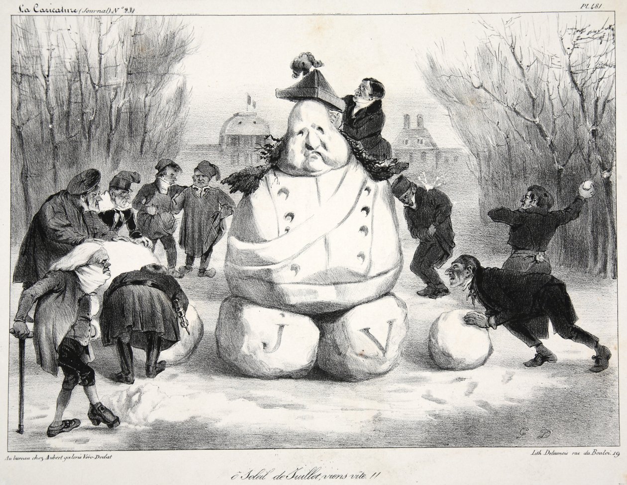 O soleil de Juillet, viens vit!!, pub. 1835 da French School