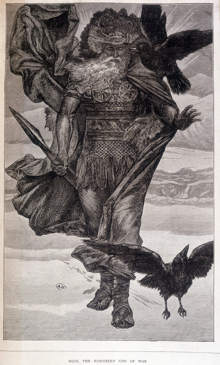 Odino, dio germanico della guerra e della poesia da French School