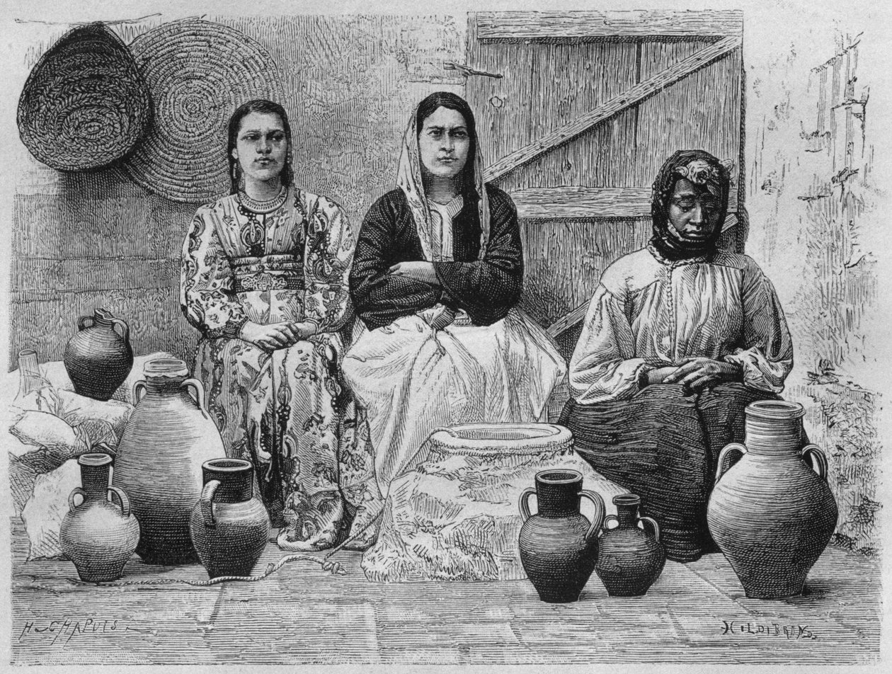 Mercanti di olio a Gerusalemme, da La Syrie d