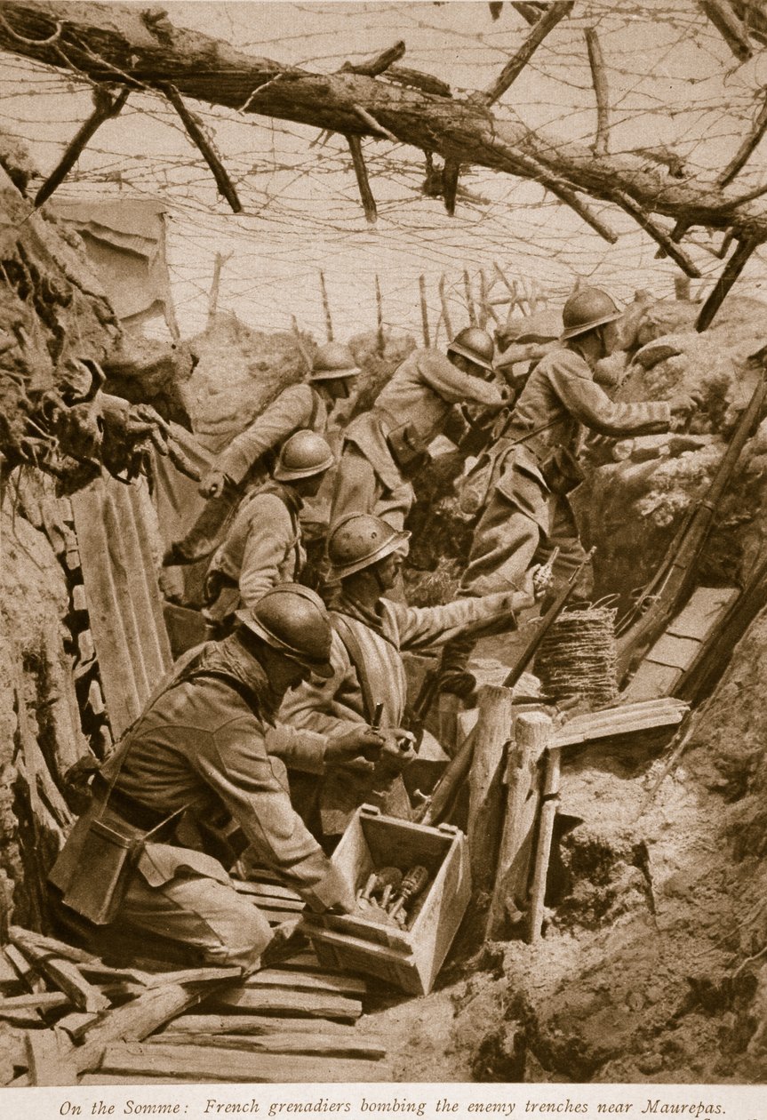 Sulla Somme, 1914-19 da French School