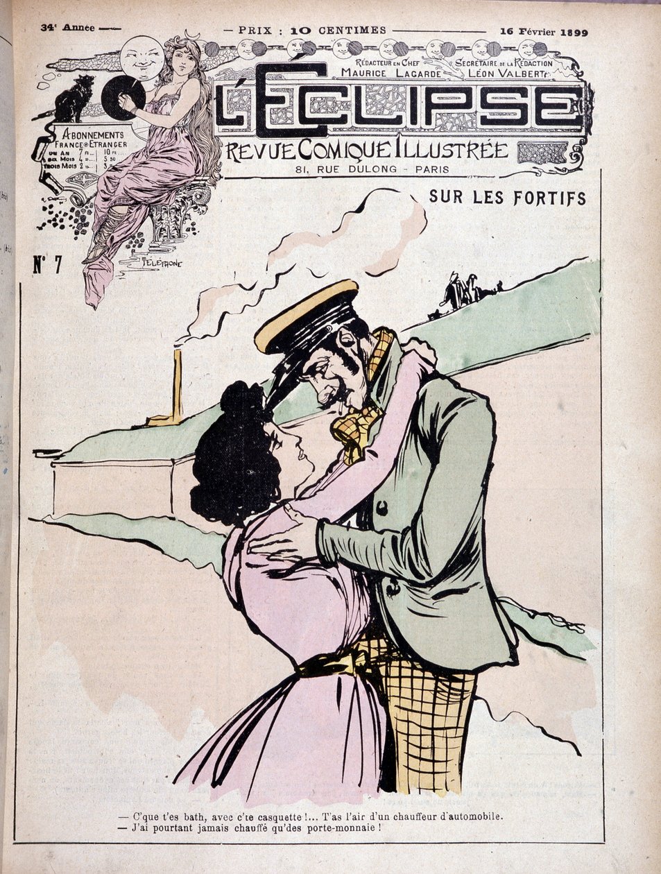 Sulle fortificazioni: cattivo ragazzo (teppista) e la sua ragazza - copertina "L