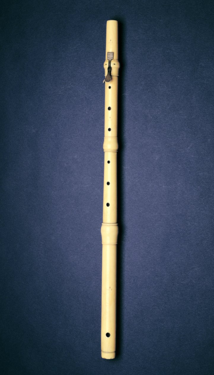 Flauto a una chiave, realizzato da Naust, Parigi, c.1725 da French School