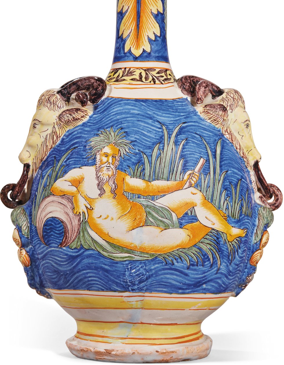 Uno di una coppia di due zucche, Nevers, c.1680-1700 da French School