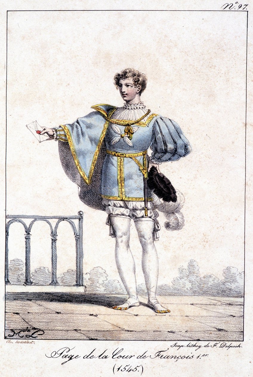 Incisione alla corte di Francesco I circa 1545 da French School