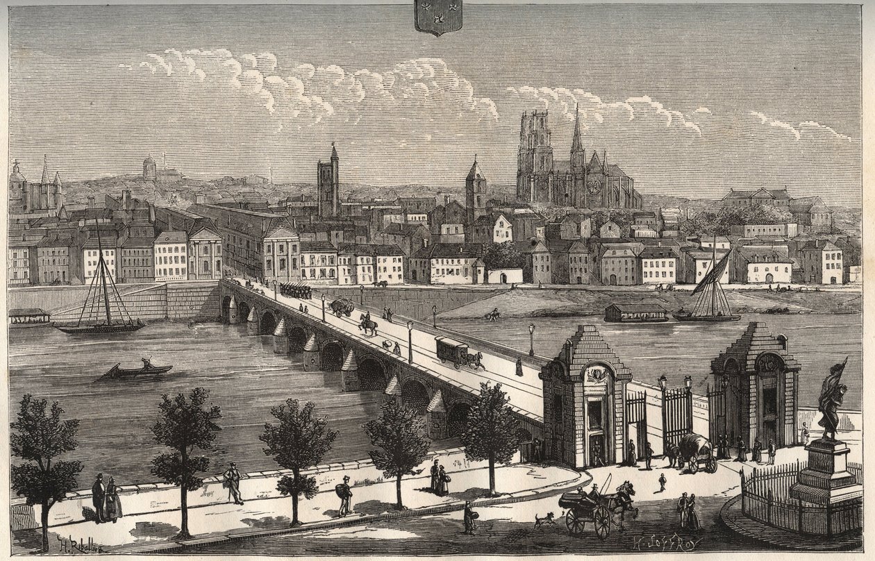 Orleans - Centre-Val de Loire - incisione in 