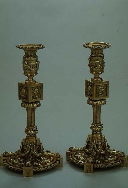 Coppia di candelabri di Boucheron, 1783 da French School