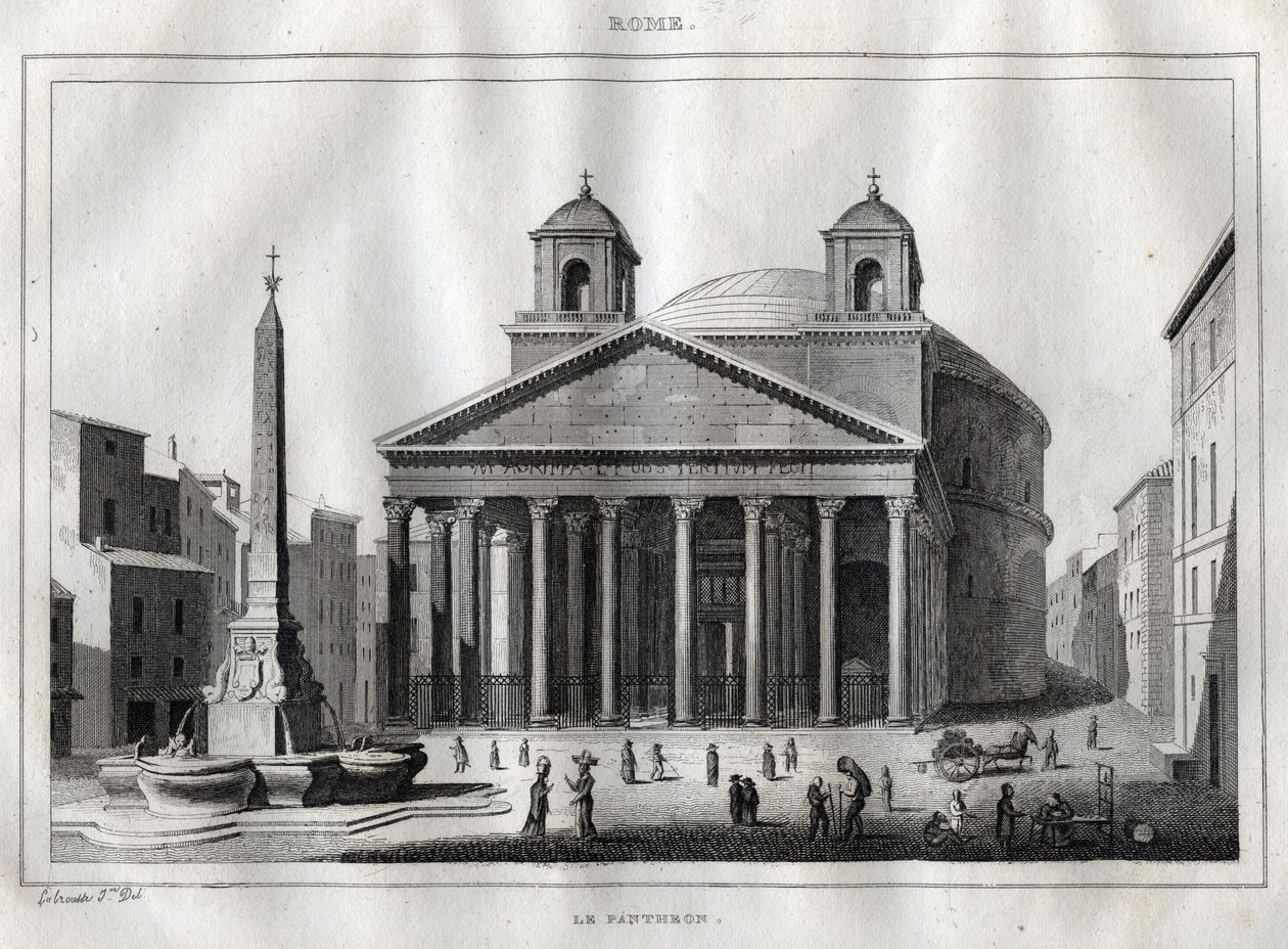 Pantheon - Roma - Incisione da 