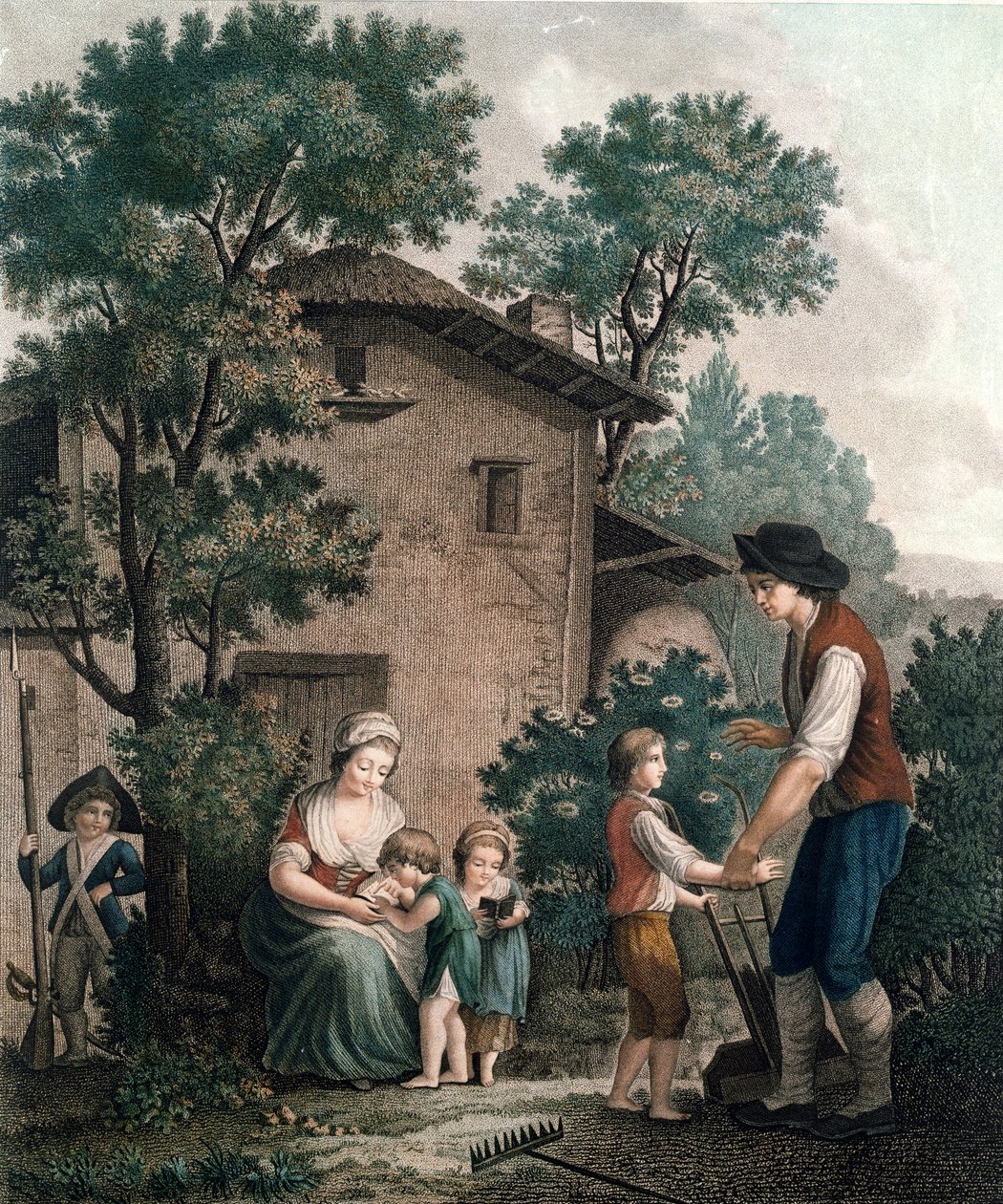 I genitori sono i veri insegnanti, fine XVIII secolo da French School