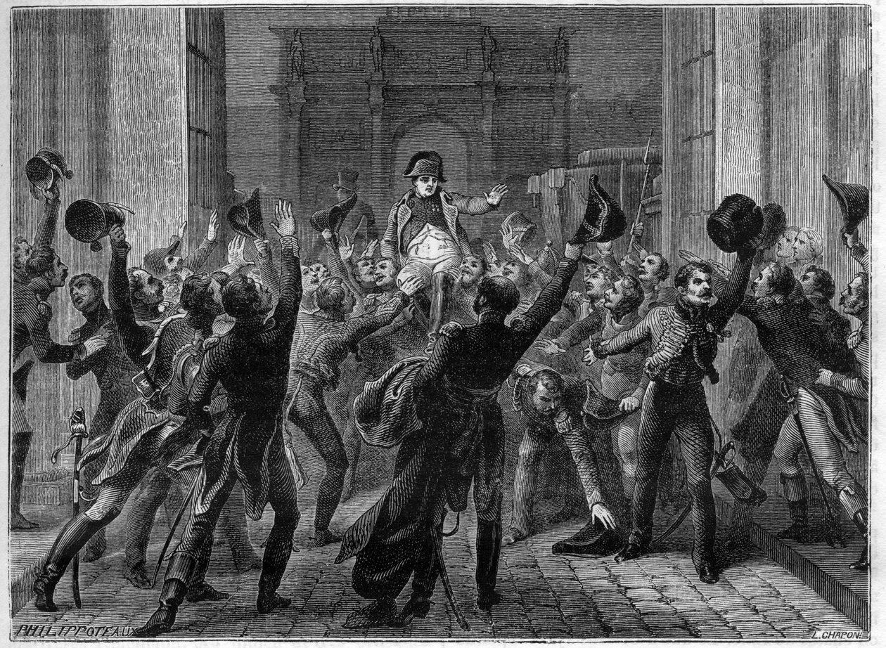 Napoleone I ritorna alle Tuileries, 20 marzo 1815 - Les Cent jours (100 giorni) Rentree de Napoleon aux Tuileries, le 20 mars 1815 - in “Histoire de l
