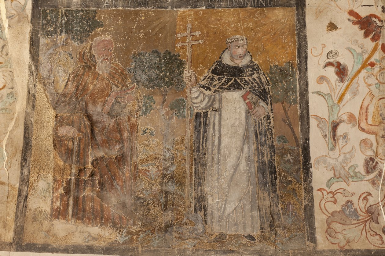 Chiesa parrocchiale (Església de la Mare de Déu de Solers). Interno. Le navate. Dipinti murali. Dettaglio. XVI secolo (?). da French School