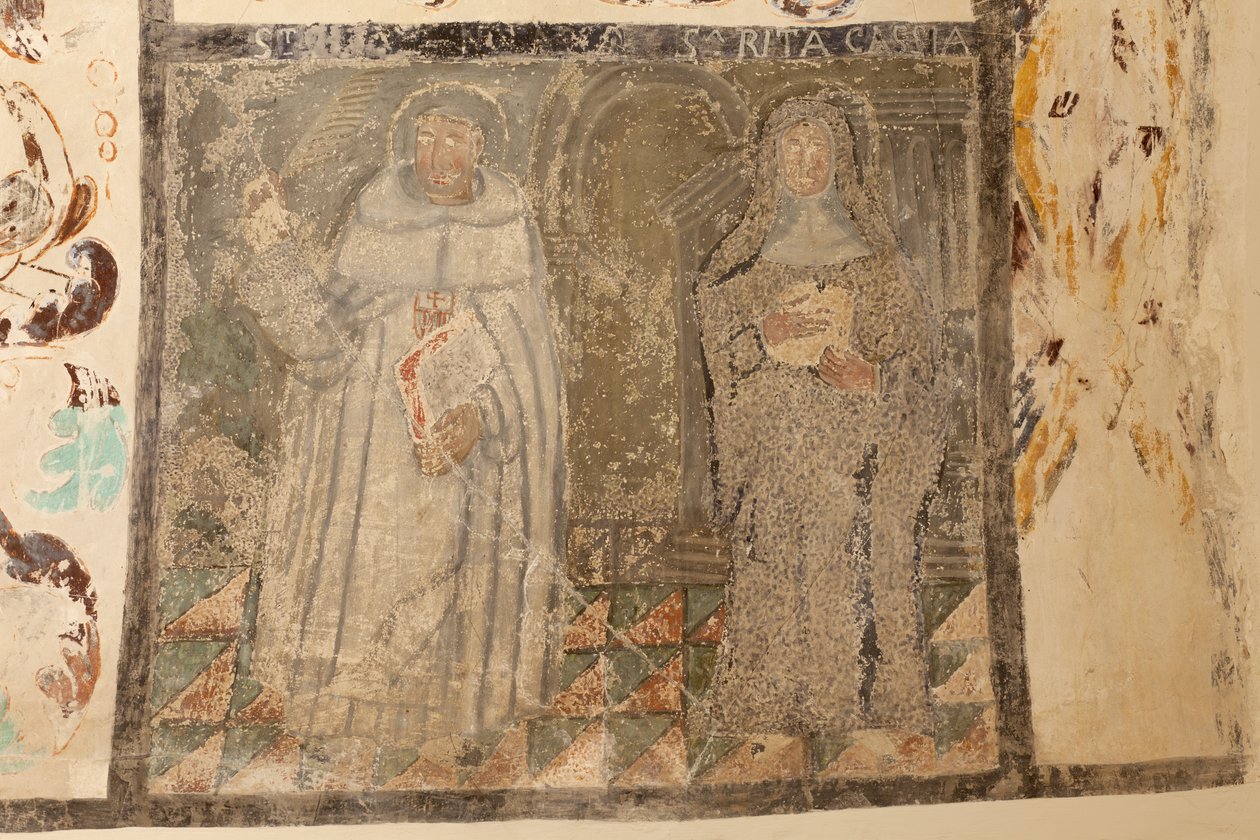 Chiesa parrocchiale (Església de la Mare de Déu de Solers). Interno. Le navate. Affreschi murali. (dettaglio) XVI secolo (?) da French School