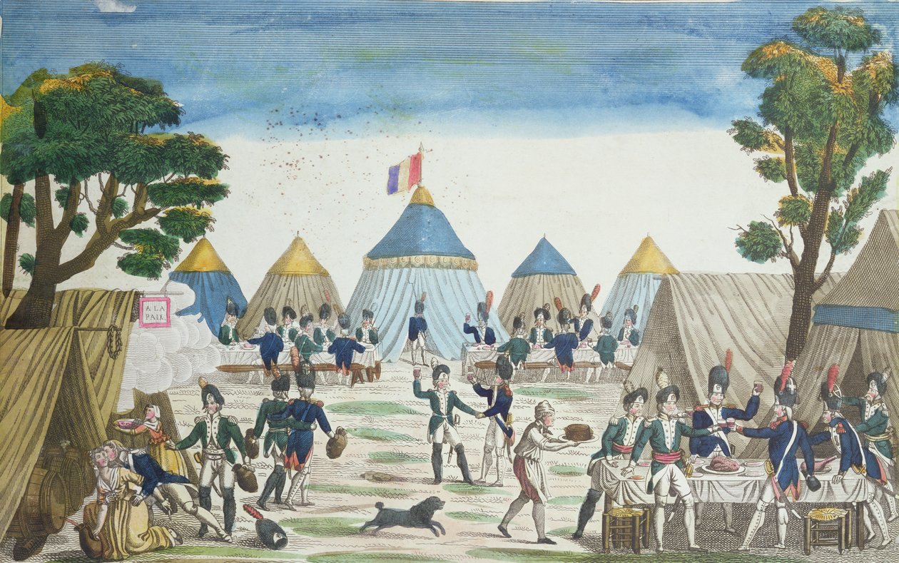 Festa data ai Granatieri russi dai Granatieri della Grande Armée, 30 giugno 1807 da French School