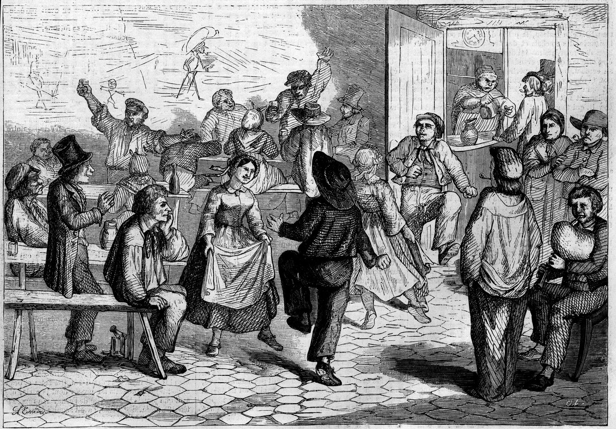 Festa a Parigi: un ballo di portatori d