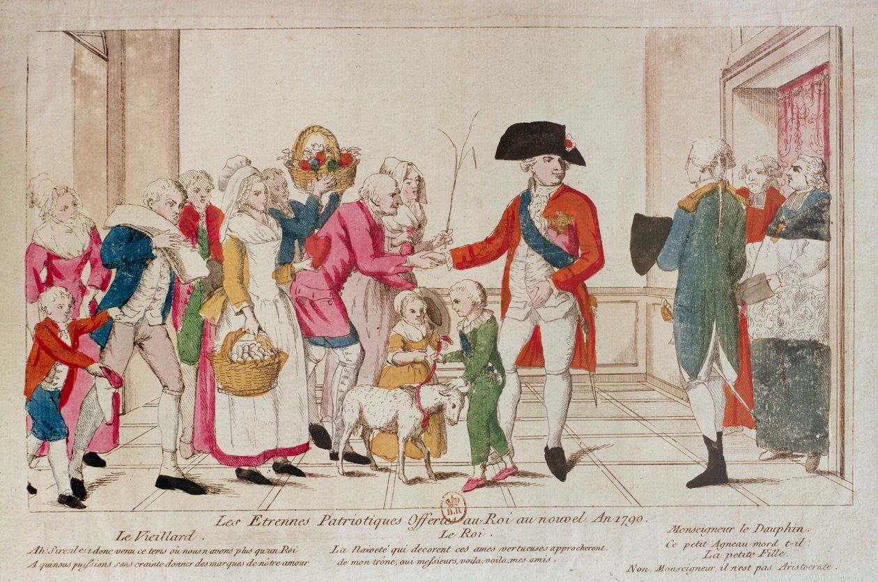 Regali patriottici di Capodanno offerti al Re nel 1790 da French School