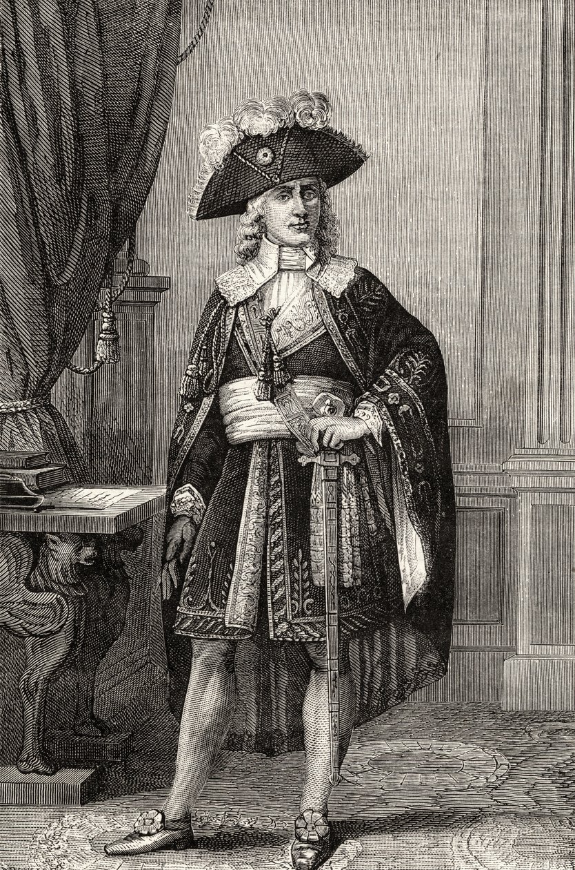 Paul Francois Jean Nicolas Comte de Barras (1755-1829), da "Histoire de la Revolution Francaise" di Louis Blanc da French School