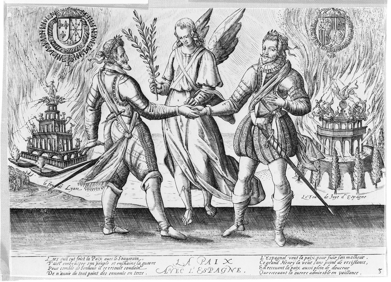 Pace con la Spagna, 1598 da French School
