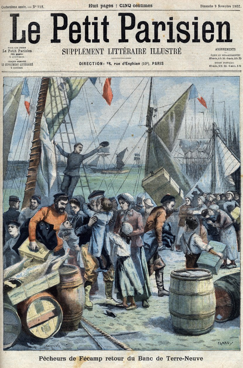 Pescatori di Fécamp: ritorno dal Banco di Terranova, in "Le Petit Parisien" da French School