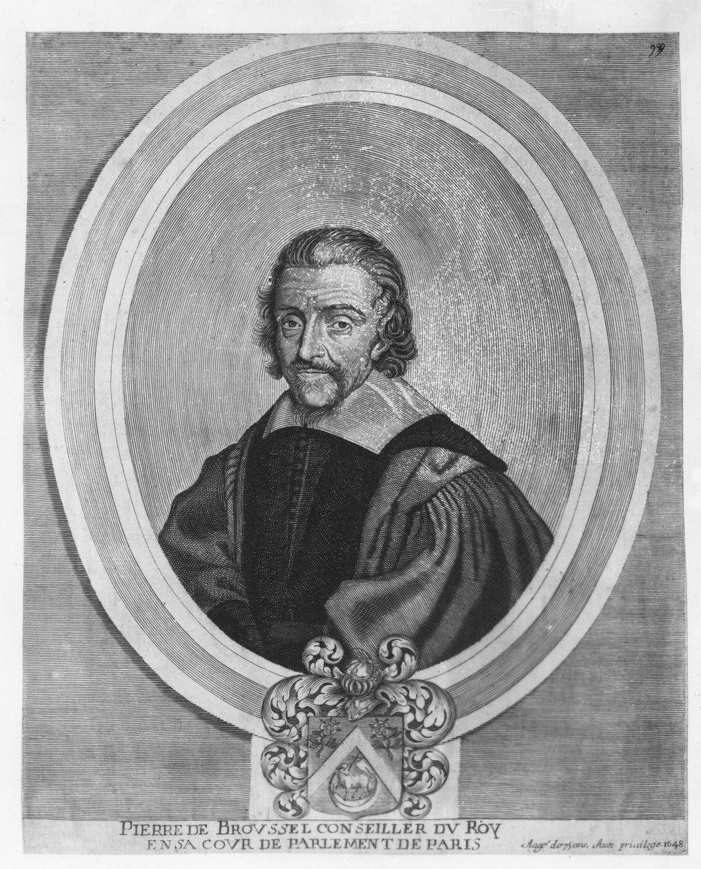 Pierre Broussel (incisione) da French School